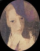 Cat and female Marie Laurencin